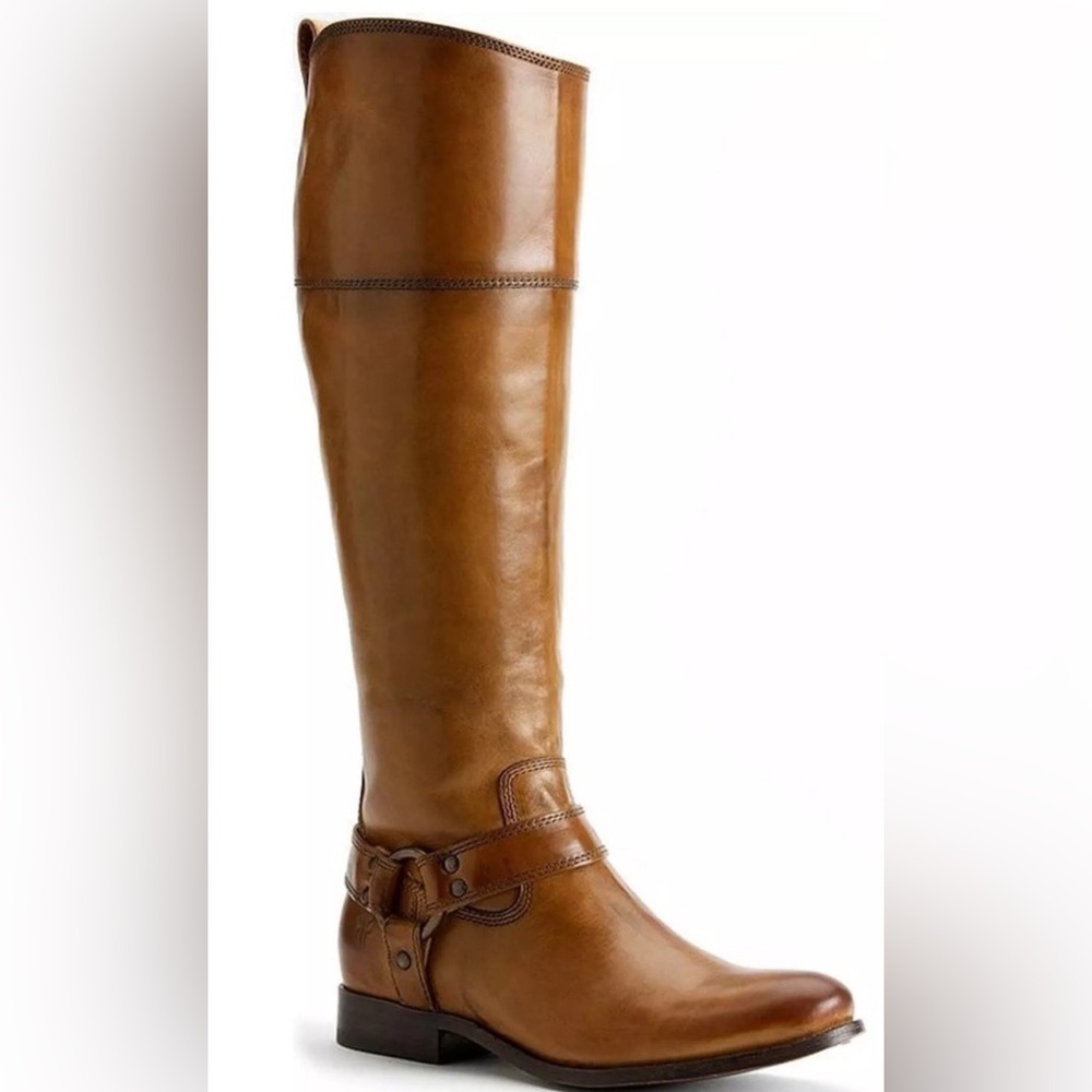 Frye Melissa Harness Knee-High Boots | Size 8.5
